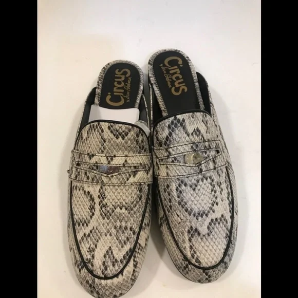 NWOT CIRCUS BY SAM EDELMAN Hal Snake Embossed Mule - Picture 9 of 16